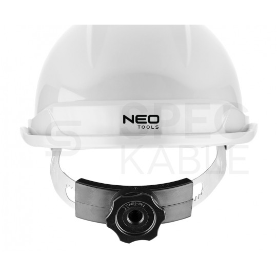 Kask ochronny przemysłowy z paskiem podbródkowym, biały NEO 97-221