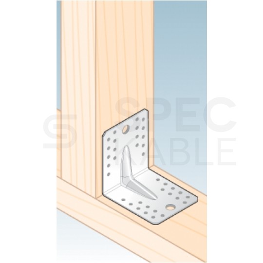 Kątownik ciesielski KPS2 łącznik montażowy z przetłoczeniem 105x105x90x1,5mm stalowy 20szt