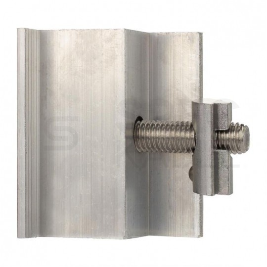 Klamra montażowa PV końcowa 50mm grubość ramy 35mm srebrna