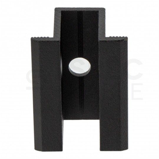 Klamra montażowa PV środkowa 50mm szerokość 19mm czarna