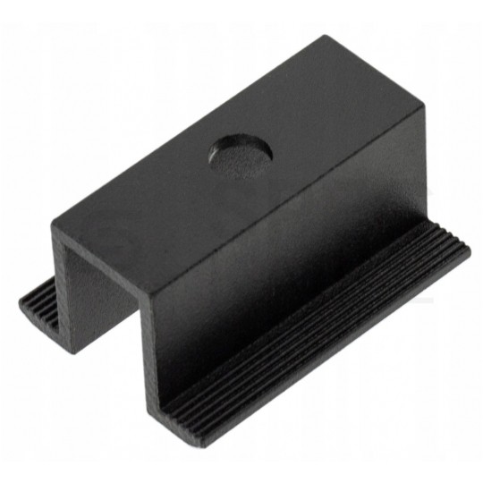 Klamra montażowa PV środkowa 50mm szerokość 19mm czarna