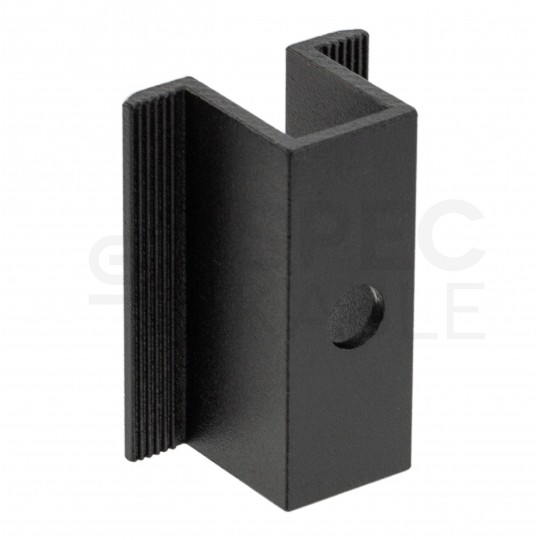 Klamra montażowa PV środkowa 50mm szerokość 19mm czarna