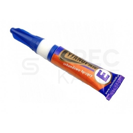 Klej uniwersalny Cyjanopan E syntetyczny cyjanoakrylowy do połączeń elastycznych 30sec 2g