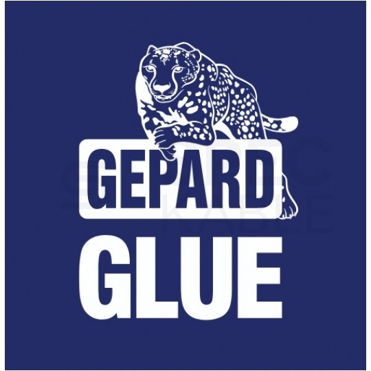 Klej uniwersalny montażowy GEPARD GLUE super szybki, cienka spoina, biały Kartusz 290ml