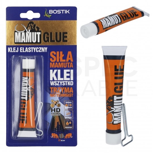 Klej uniwersalny montażowy MAMUT GLUE super mocny biały Tubka 25ml