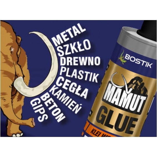 Klej uniwersalny montażowy MAMUT GLUE super mocny, elastyczny, biały Tubka 25ml