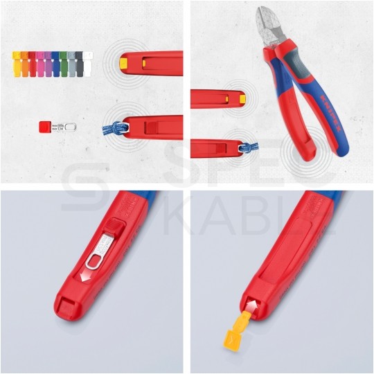 Klipsy z uchwytem do narzędzi TehteredTool 3+3 KNIPEX 00 63 06 TCR