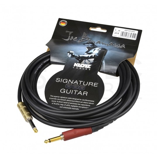 KLOTZ Joe Bonamassa Kabel instrumentalny Audio Jack 6,3mm Mono (wtyk Silent Plug / wtyk) 6m