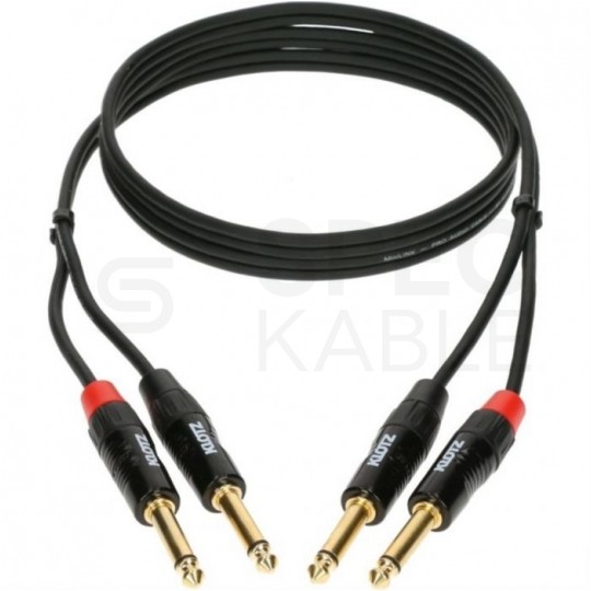 KLOTZ Kabel Audio 2x Jack 6,3mm Mono (wtyk) / 2x Jack 6,3mm Mono (wtyk) 0,9m