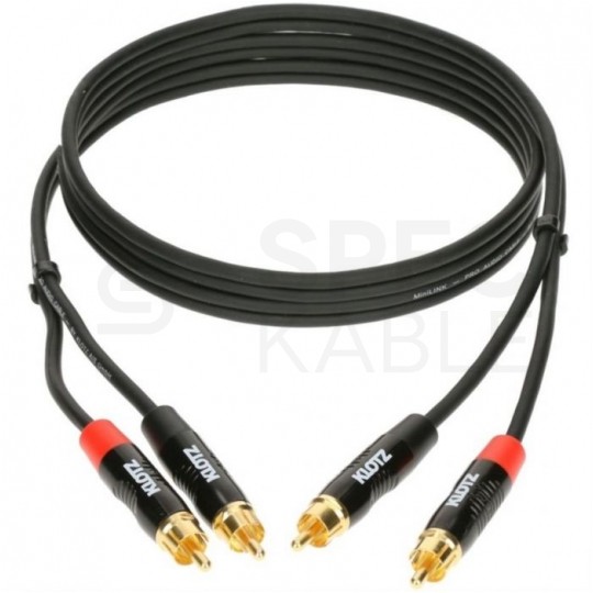 KLOTZ Kabel Audio 2x RCA Cinch (wtyk) / 2x RCA Cinch (wtyk) 0,9m