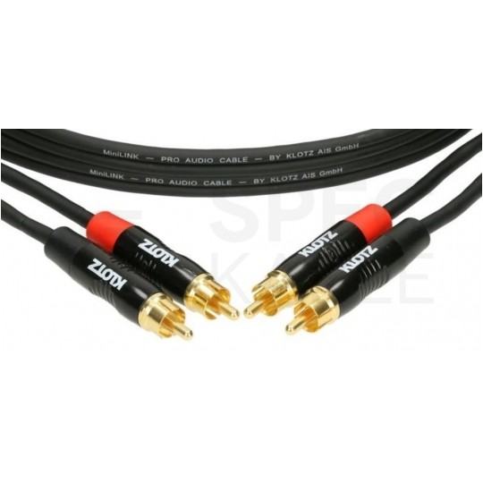 KLOTZ Kabel Audio 2x RCA Cinch (wtyk) / 2x RCA Cinch (wtyk) 1,5m