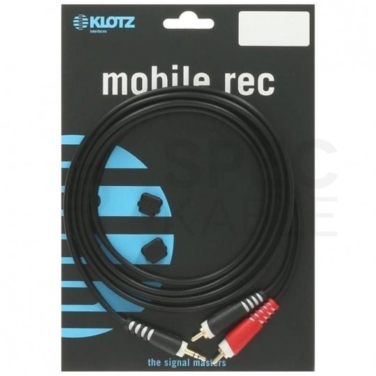 KLOTZ Kabel Audio AUX mini Jack 3,5mm Stereo (wtyk) / 2x RCA Cinch (wtyk) 1m