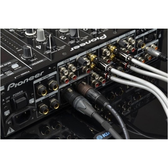 KLOTZ Kabel Audio mini Jack 3,5mm Stereo (wtyk) / 2x Jack 6,3mm Mono (wtyk) 3m