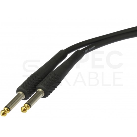 KLOTZ KIK Kabel instrumentalny złocony Audio Jack 6,3mm Mono (wtyk / wtyk) 3m