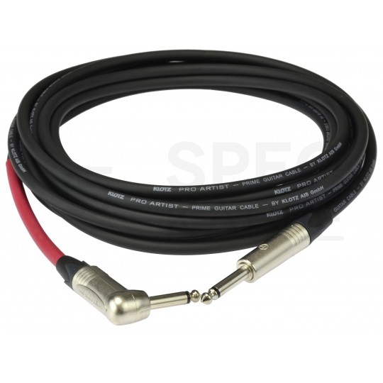 KLOTZ Pro Artist Kabel instrumentalny Audio Jack 6,3mm Mono (wtyk kątowy / wtyk) 6m