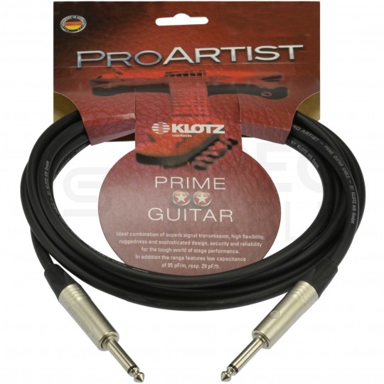 KLOTZ Pro Artist Kabel instrumentalny Audio Jack 6,3mm Mono (wtyk / wtyk) 6m