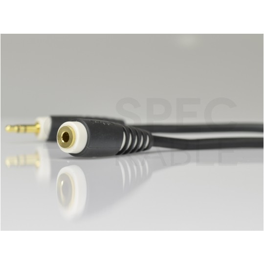 KLOTZ Przedłużacz Audio AUX mini Jack 3,5mm Stereo (wtyk / gniazdo) 3m