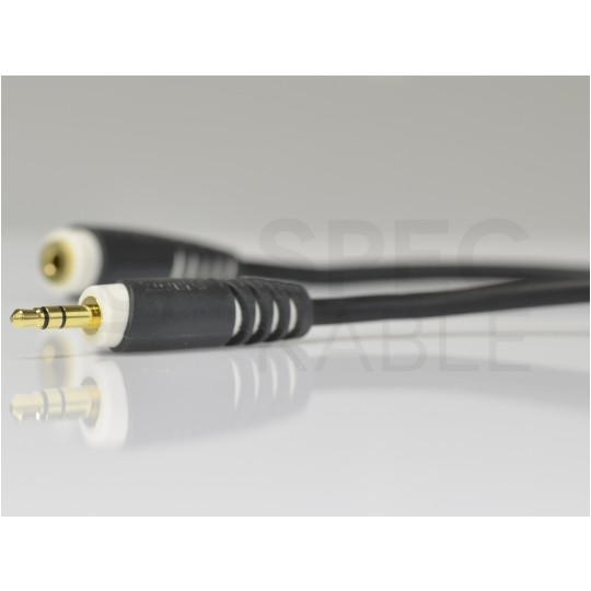 KLOTZ Przedłużacz Audio AUX mini Jack 3,5mm Stereo (wtyk / gniazdo) 3m