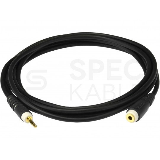 KLOTZ Przedłużacz Audio AUX mini Jack 3,5mm Stereo (wtyk / gniazdo) 3m