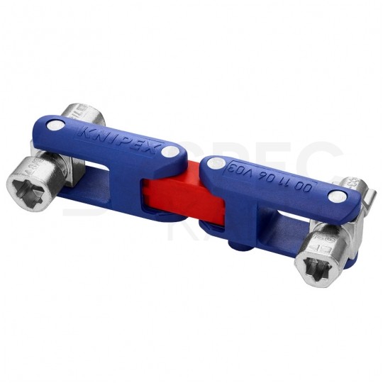 Klucz wielofunkcyjny DoubleJoint do szaf sterowniczych (4 profile) KNIPEX 00 11 06 V03