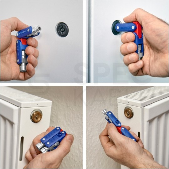 Klucz wielofunkcyjny DoubleJoint do szaf sterowniczych (4 profile) KNIPEX 00 11 06 V03