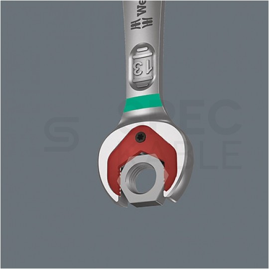 Klucze płasko-oczkowe 10-19mm 4szt z grzech. WERA