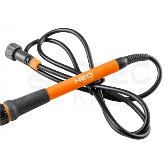 Kolba lutownicza do lutowania grotowa wymienialna 60W wtyk 5-pinowy 180-480°C grot 15mm przewód 1m NEO 19-220