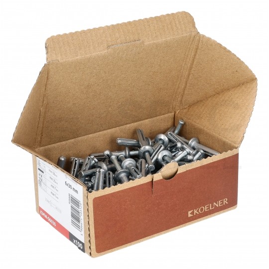 Kołek metalowy do wbijania KMW 6x40mm kotwa gwoździowa klinowa KOELNER 100szt