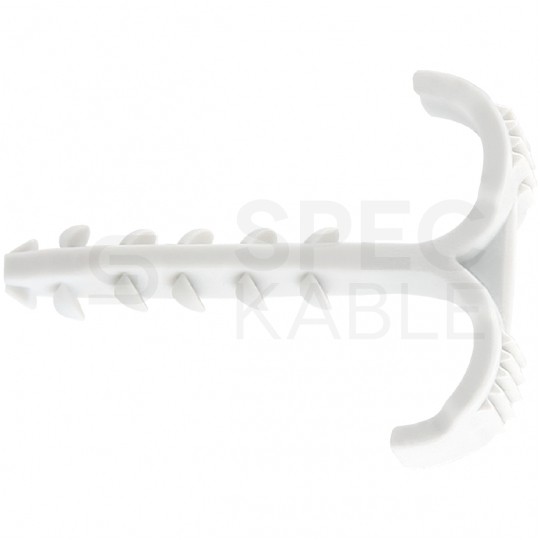 Kołek rozporowy podwójny CMS do kabli, przewodów i rur 4-12mm bezhalogenowy szary F-TRONIC 200szt