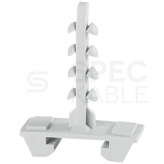 Kołek systemowy CMS 27mm do uchwytu kablowego CMS 15/30 bezhalogenowy szary F-TRONIC 100szt