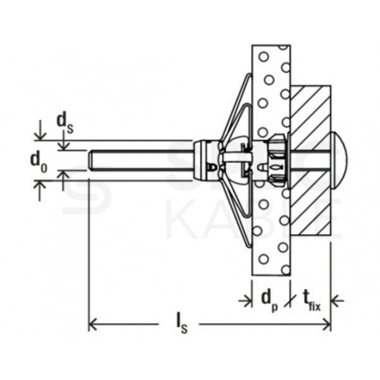 Kołki rozporowe DuoHM 5x55mm 2-składnikowe z wkrętem PZ2 M5x55 do płyt karton gips i wiórowych FISCHER 25 sztuk