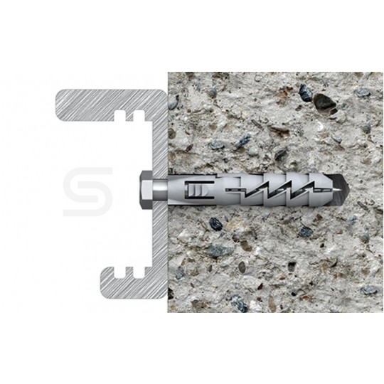 Kołki rozporowe FIX 10x50mm z wkrętem HEX 6x60mm z łbem sześciokątnym do betonu, cegły, gazobetonu KOLENER 100szt