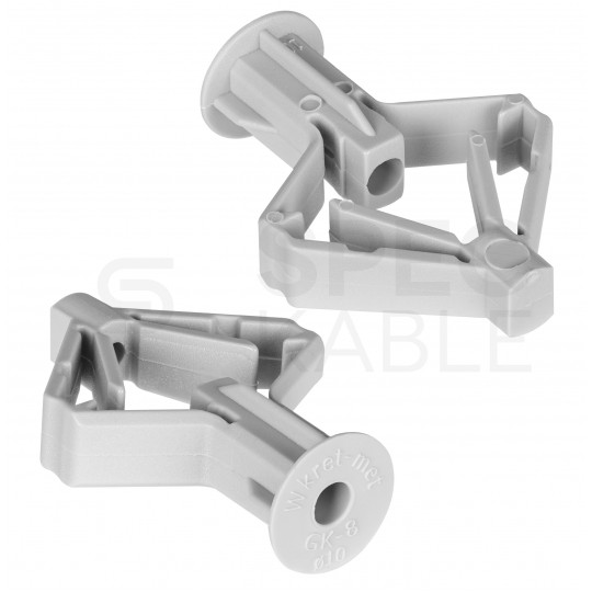 Kołki rozporowe GKW 10x50mm z wkrętem PZ 3,5x60mm płyt G-K, do pustych powierzchni KLIMAS 100szt