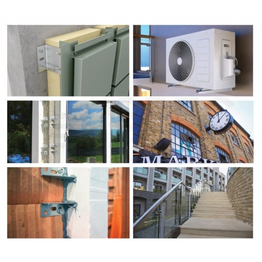 Kołki rozporowe ramowe 12x180mm z wkrętem z łbem sześciokątnym i gniazdem TORX do betonu, cegły ceramicznej i silikatowej KLIMAS 25szt