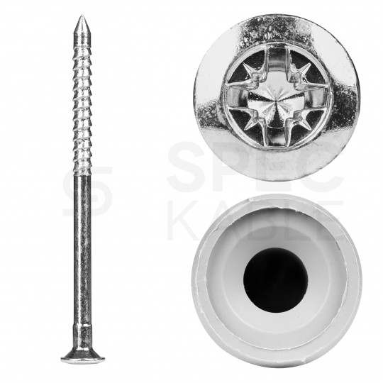 Kołki rozporowe szybkiego montażu FX-C 6x40mm z kołnierzem cylindrycznym oraz gwoździem wbijanym do betonu, gazobetonu i cegły silikatowej KOELNER 100szt