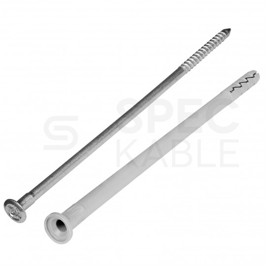 Kołki rozporowe szybkiego montażu FX-L 5x30mm z gwoździem wbijanym do betonu, gazobetonu i cegły silikatowej KOELNER 200szt