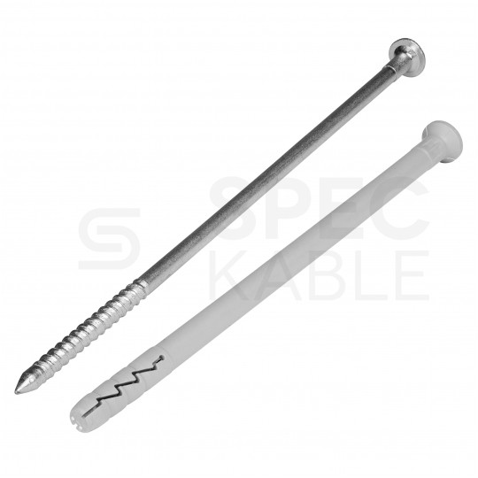 Kołki rozporowe szybkiego montażu FX-L 6x60mm z gwoździem wbijanym do betonu, gazobetonu i cegły silikatowej KOELNER 100szt