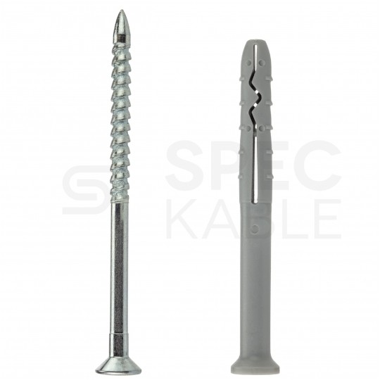 Kołki rozporowe szybkiego montażu SM 6x40mm z wkrętem wbijanym do betonu, cegły ceramicznej i silikatowej KLIMAS 200szt