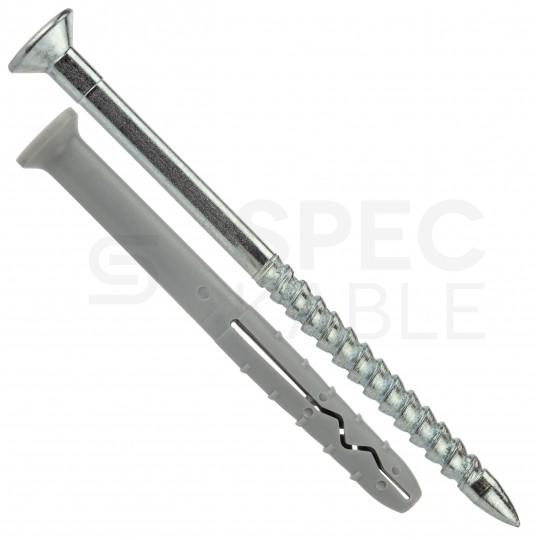 Kołki rozporowe szybkiego montażu SM 6x60mm z wkrętem wbijanym do betonu, cegły ceramicznej i silikatowej KLIMAS 14szt