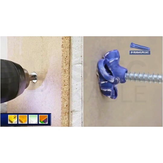 Kołki rozporowe uniwersalne 4ALL 14x70mm z wkrętem 10x100mm z łbem sześciokątnym do wszystkich typów podłoża RAWLPLUG 10szt