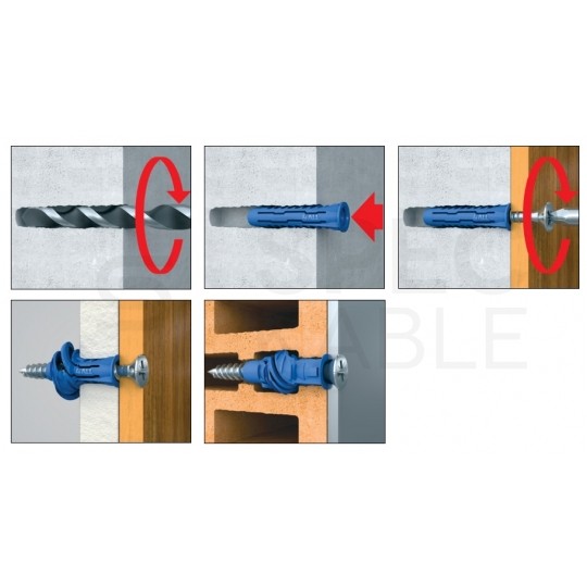 Kołki rozporowe uniwersalne 4ALL 6x50mm do wszystkich typów podłoża RAWLPLUG 50szt