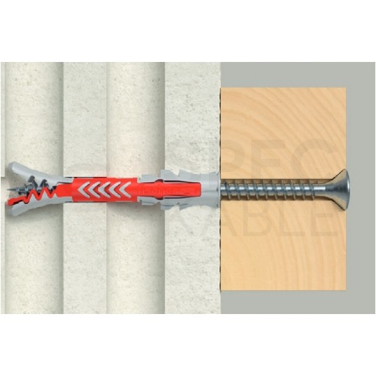 Kołki rozporowe uniwersalne DuoPower 10x80mm 2-składnikowe do wszystkich typów podłoża FISCHER 25szt