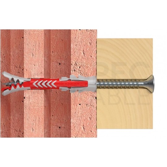 Kołki rozporowe uniwersalne DuoPower 8x65mm 2-składnikowe do wszystkich typów podłoża FISCHER 50szt