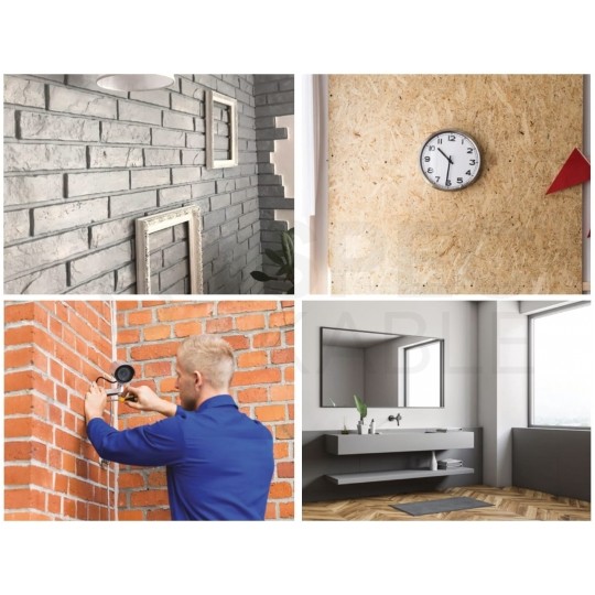 Kołki rozporowe uniwersalne SFXP 10x50mm z wkrętem PZ 6x60mm z łbem stożkowym do betonu, cegły, płyt G-K KLIMAS 50szt