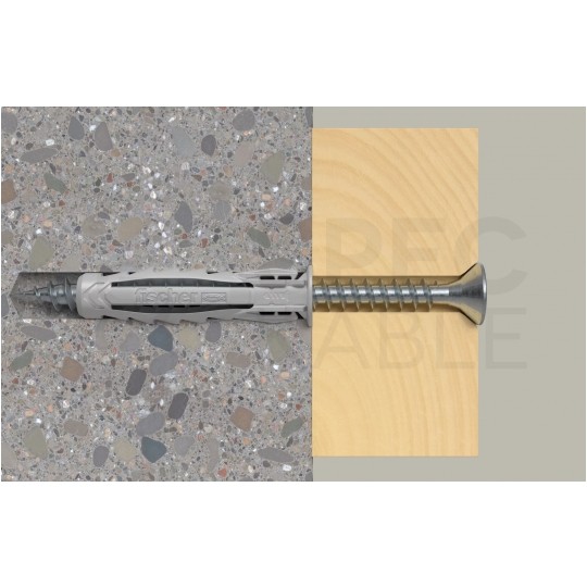 Kołki rozporowe uniwersalne SX Plus 10x50mm do wszystkich pełnych materiałów FISCHER 50szt