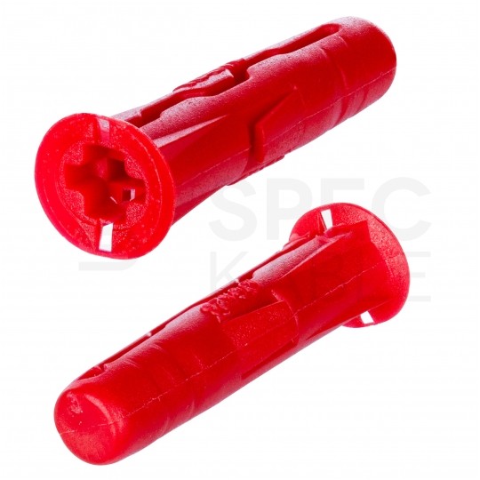 Kołki rozporowe uniwersalne UNO 6x28mm + wkręty PZ 4x45mm z łbem stożkowym do wszystkich typów podłoża RAWLPLUG 100szt