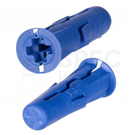 Kołki rozporowe uniwersalne UNO 8x32mm + wkręty PZ 5x60mm z łbem stożkowym do wszystkich typów podłoża RAWLPLUG 100szt