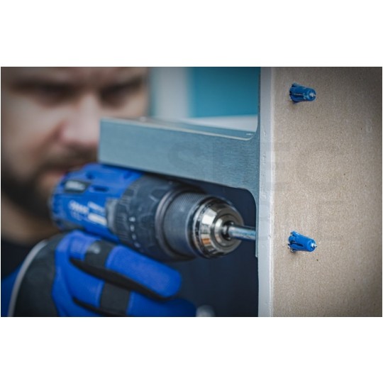 Kołki rozporowe uniwersalne UNO 8x32mm + wkręty PZ 5x60mm z łbem stożkowym do wszystkich typów podłoża RAWLPLUG 100szt