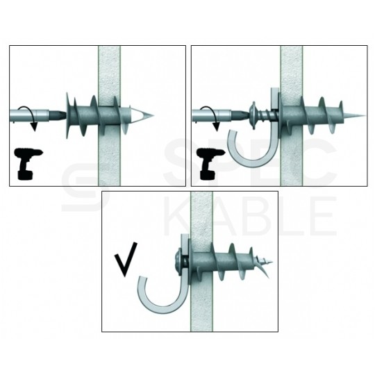 Kołki ślimakowe samowięrcące DRA02 13x31mm metalowe do płyt gipsowo-kartonowych Koelner 100szt