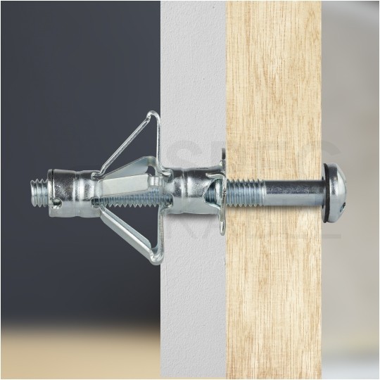 Kołki stalowe typu MOLLY M6x58mm do płyt G-K i wiórowych KLIMAS 3szt